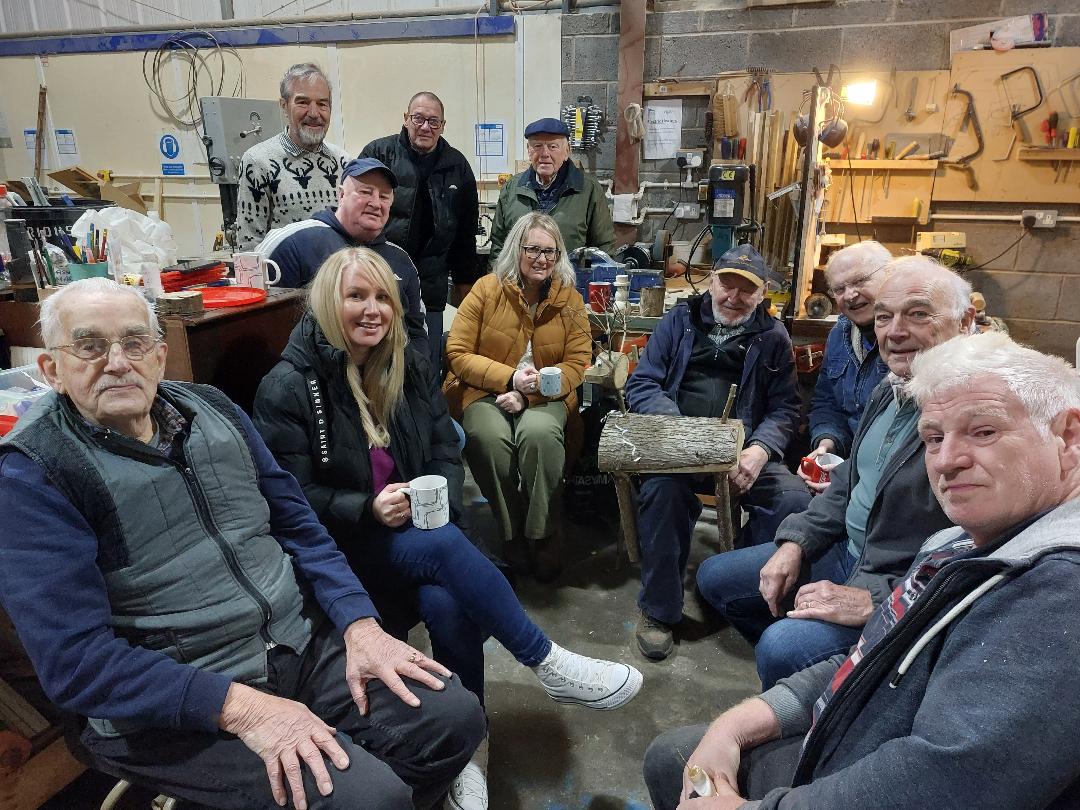 Belmont Healthcare Shares Festive Cuppa with Bromsgrove Men in Sheds